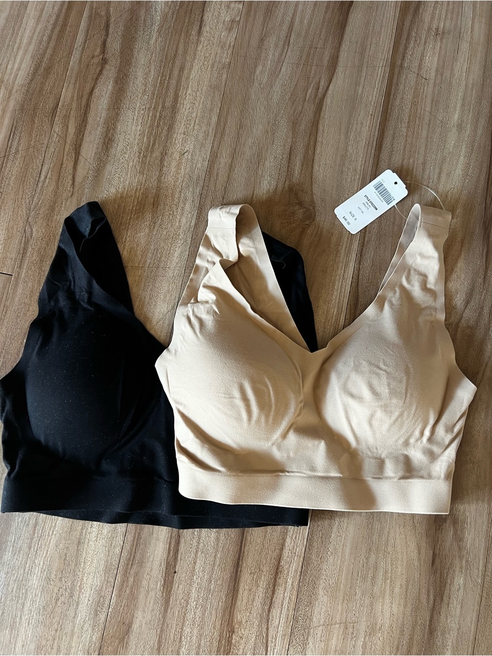 Sonoma Enbliss Seamless Bralette Pack - Black & Nude size small